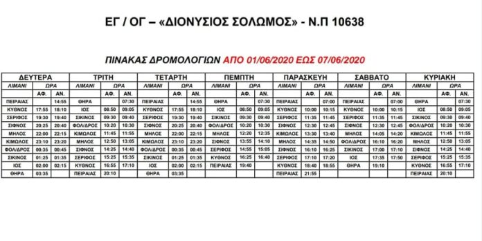 AYTA EINAI ΤΑ ΔΡΟΜΟΛΟΓΙΑ IOYNIOY KAI ΤΡΙΗΜΕΡΟΥ ΑΓΙΟΥ ...