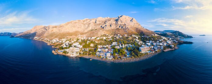 Panorama of Kalymnos island, Greece