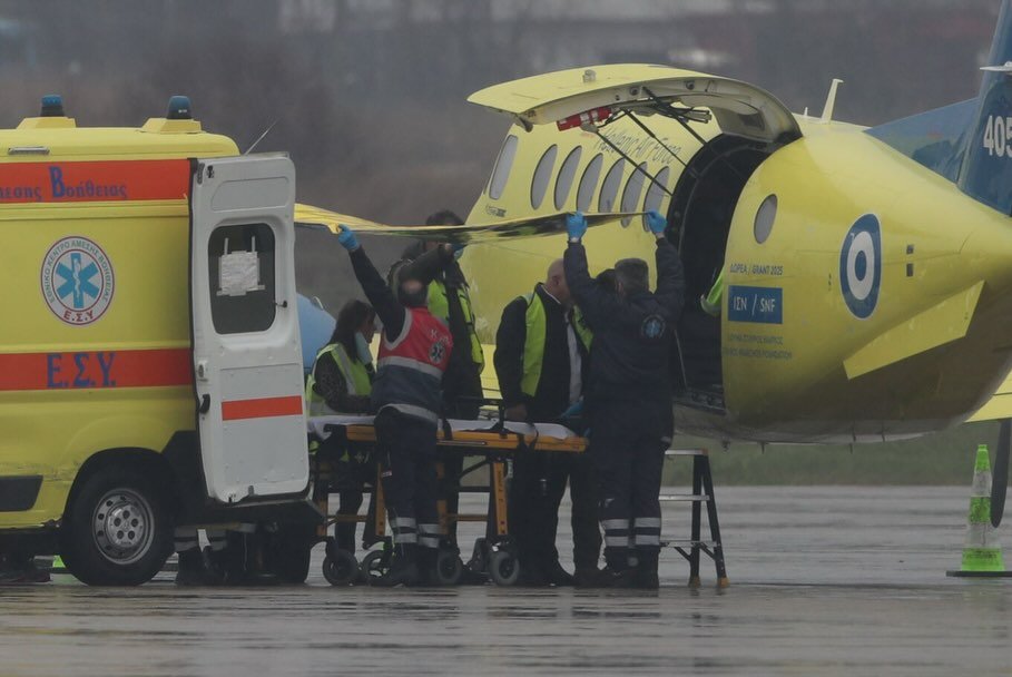 Στην Θεσσαλονίκη με αεροπλάνο οι δύο τραυματίες από το φονικό τροχαίο στη Ρουμανία