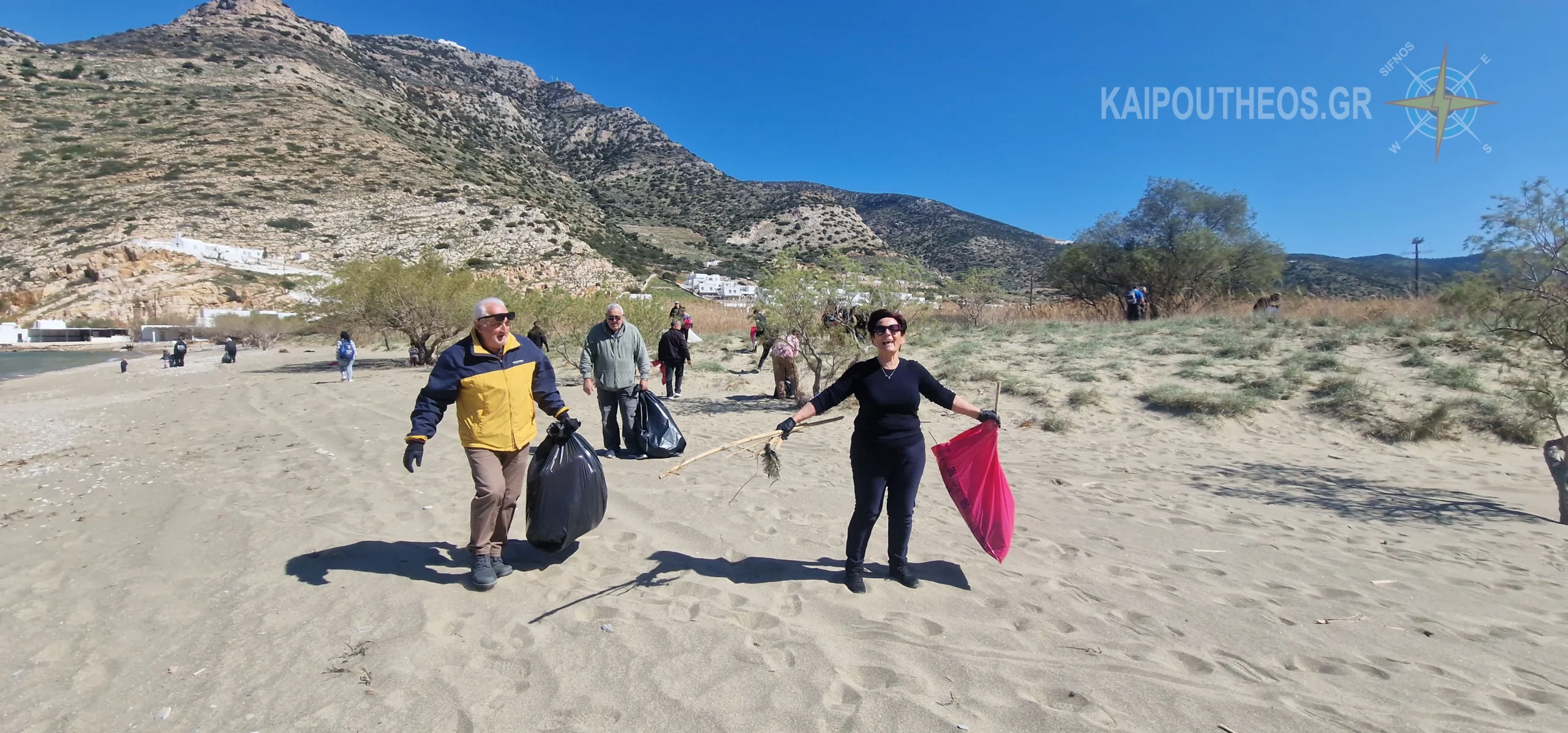 Καμάρες Σίφνου: Η καθαριότητα είναι υπόθεση όλων μας – Ο Σύλλογος «Η Μερόπη» δείχνει τον δρόμο.