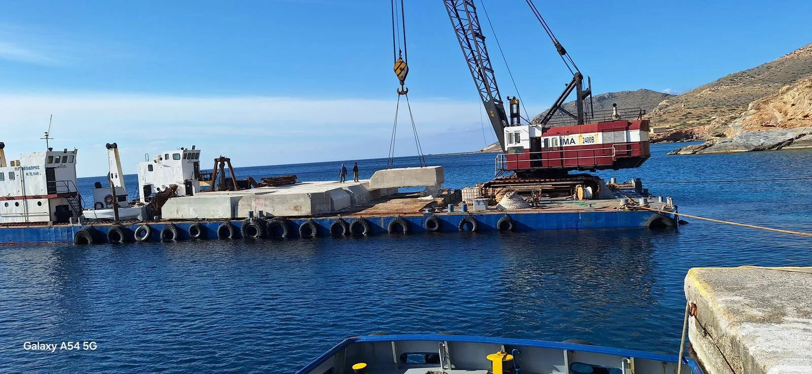 Τα ευχαριστώ του Δημάρχου Σικίνου για την επέκταση και εκβάθυνση του λιμανιού