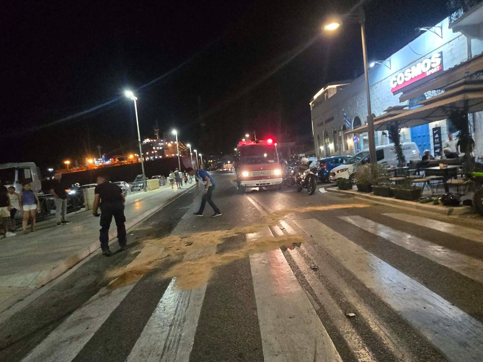 Σύρος: Τροχαίο ατύχημα με δύο τραυματίες μοτοσυκλετιστές