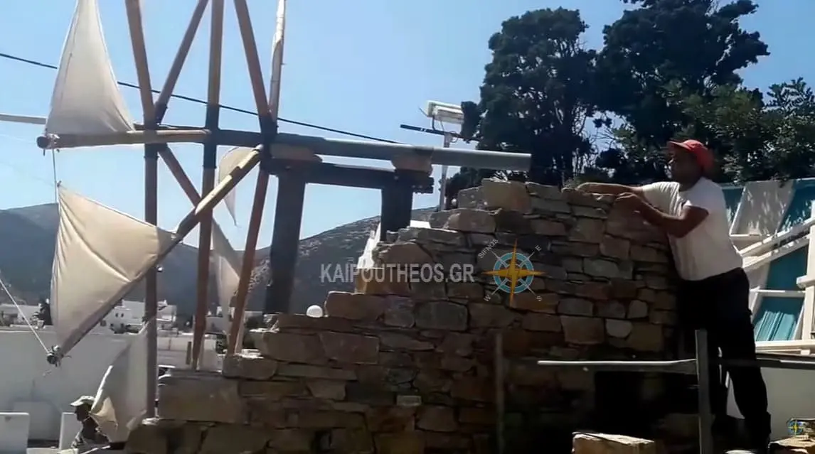 Πως χτίστηκε ο “Μύλος Τσελεμεντέ” στον Αρτεμώνα Σίφνου”.Η δύναμη του εθελοντισμού κάνει θαύματα Βίντεο