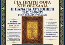 Η εικόνα της Πολιούχου Σίφνου Παναγίας Χρυσοπηγής θα μεταφερθεί για προσκύνημα στα Τρίκαλα
